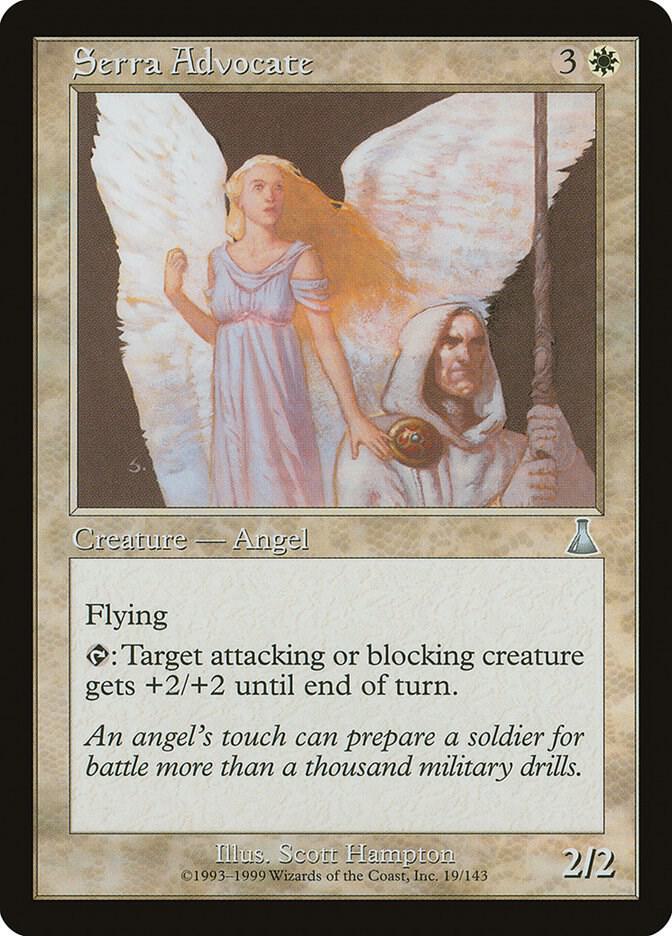 Serra Advocate 19 card from Urza's Destiny