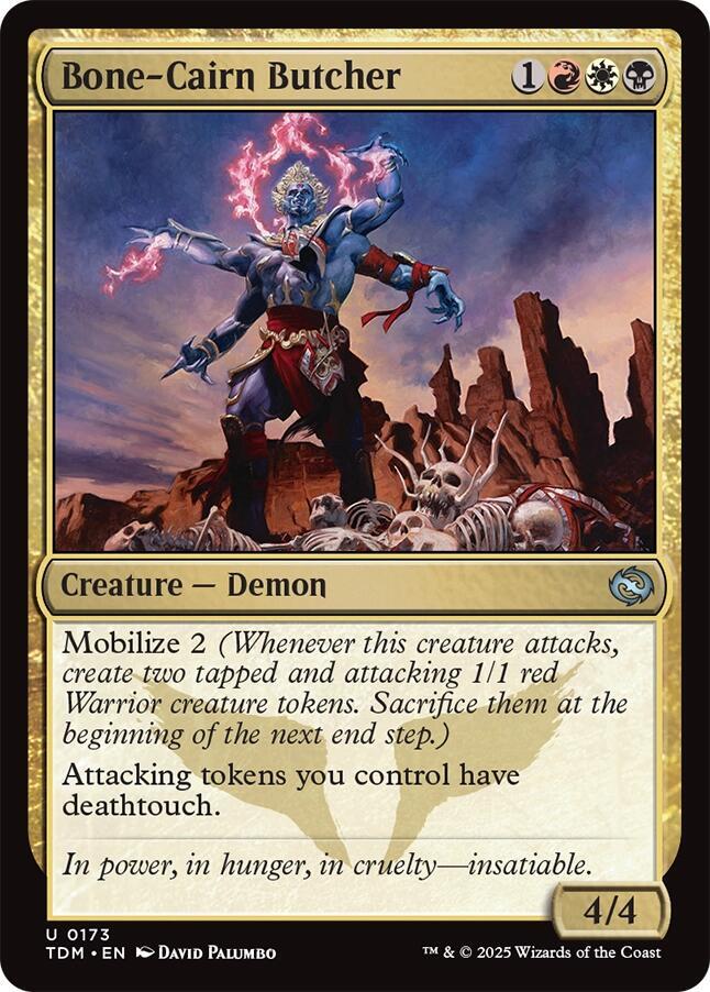 Bone-Cairn Butcher 173 card from Tarkir: Dragonstorm