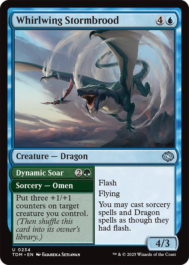 Whirlwing Stormbrood 234 card from Tarkir: Dragonstorm