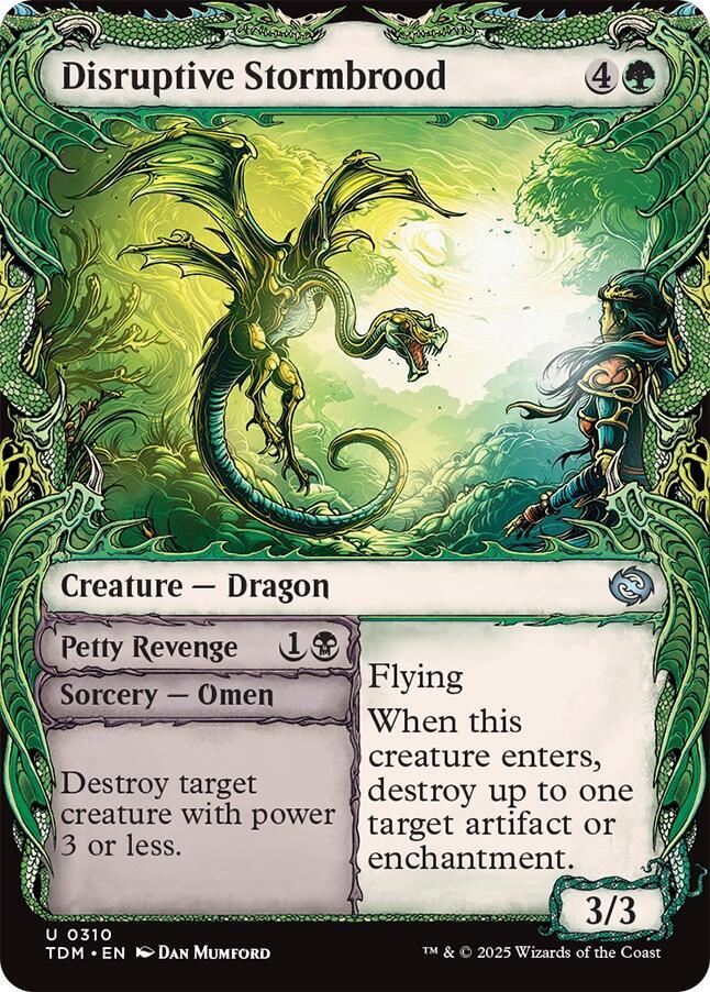 Disruptive Stormbrood (Showcase) 310 card from Tarkir: Dragonstorm