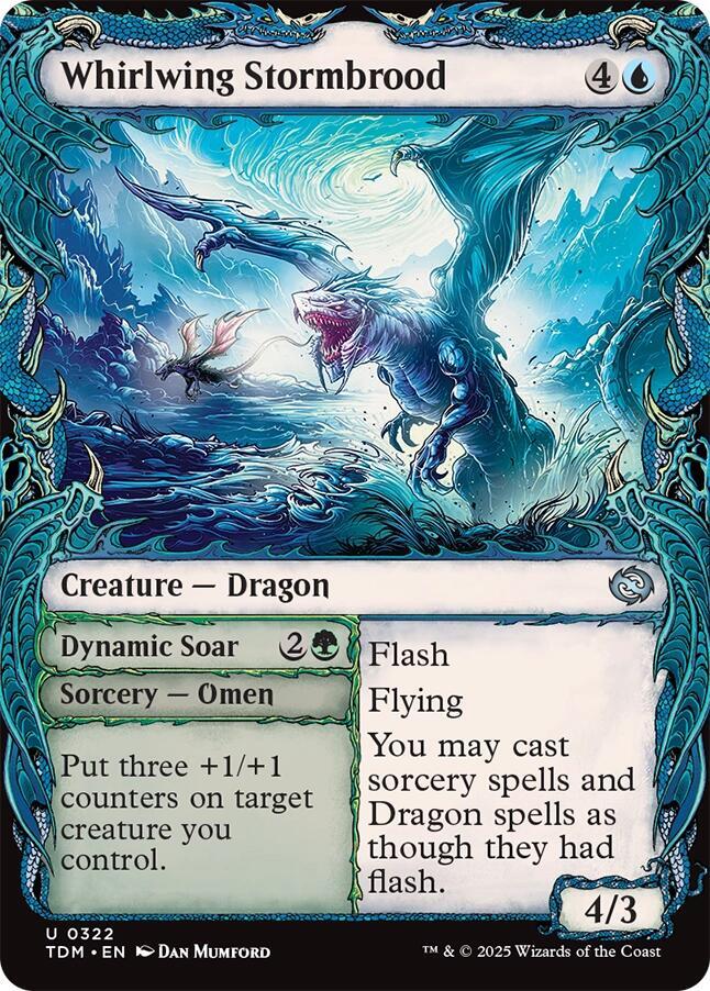 Whirlwing Stormbrood (Showcase) 322 card from Tarkir: Dragonstorm