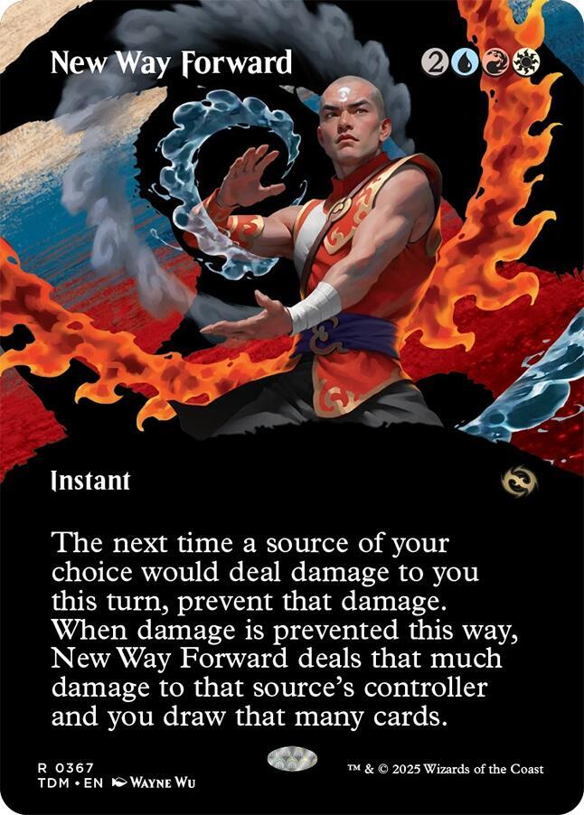 New Way Forward (Borderless) 367 card from Tarkir: Dragonstorm