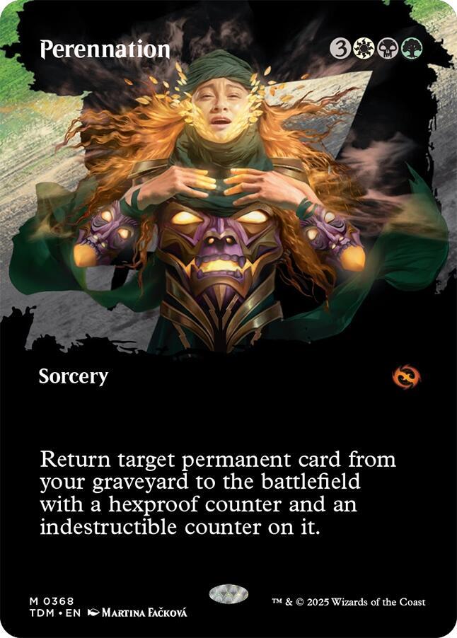 Perennation (Borderless) 368 card from Tarkir: Dragonstorm