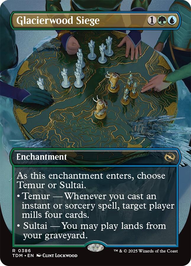 Glacierwood Siege (Borderless) 386 card from Tarkir: Dragonstorm