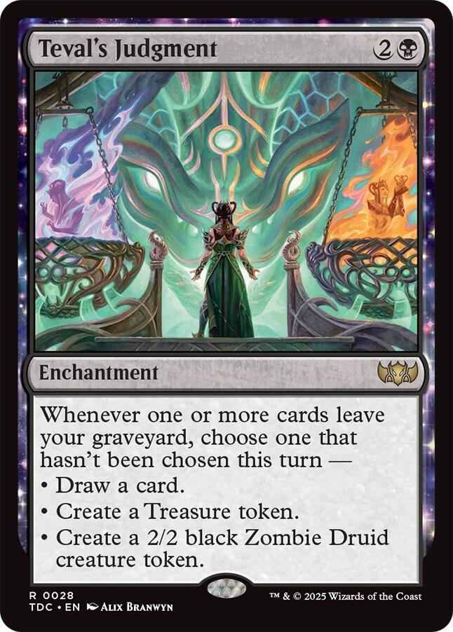 Teval's Judgment 28 card from Commander: Tarkir: Dragonstorm