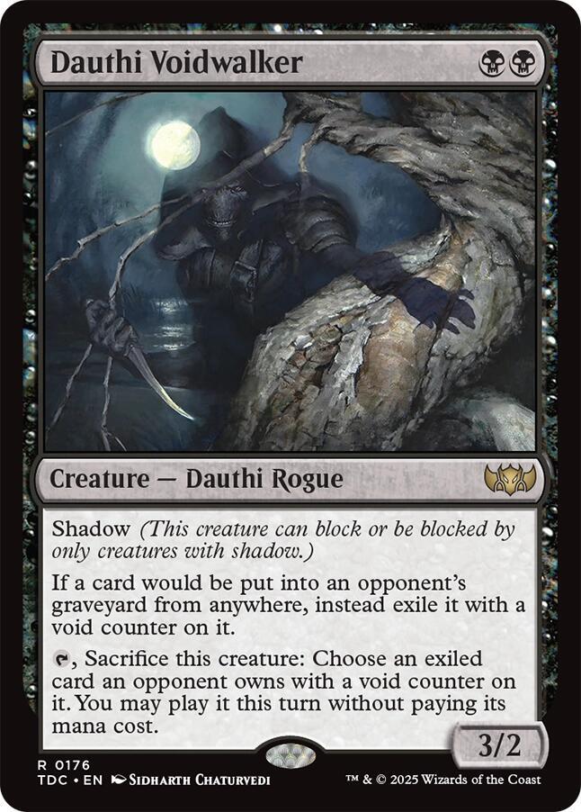 Dauthi Voidwalker 176 card from Commander: Tarkir: Dragonstorm
