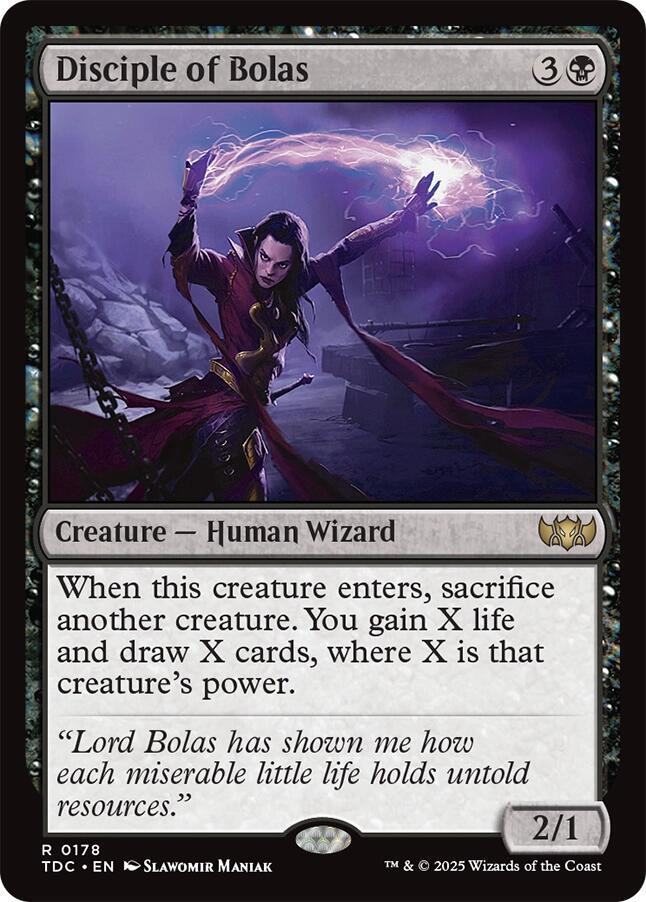 Disciple of Bolas 178 card from Commander: Tarkir: Dragonstorm
