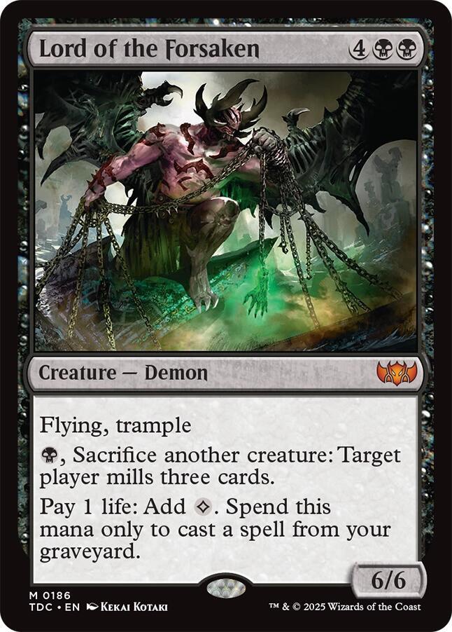 Lord of the Forsaken 186 card from Commander: Tarkir: Dragonstorm