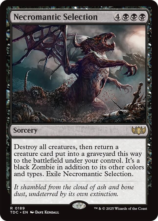 Necromantic Selection 189 card from Commander: Tarkir: Dragonstorm