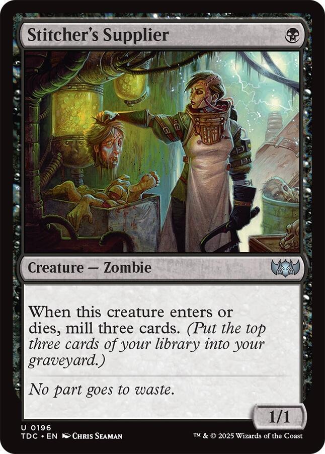 Stitcher's Supplier 196 card from Commander: Tarkir: Dragonstorm