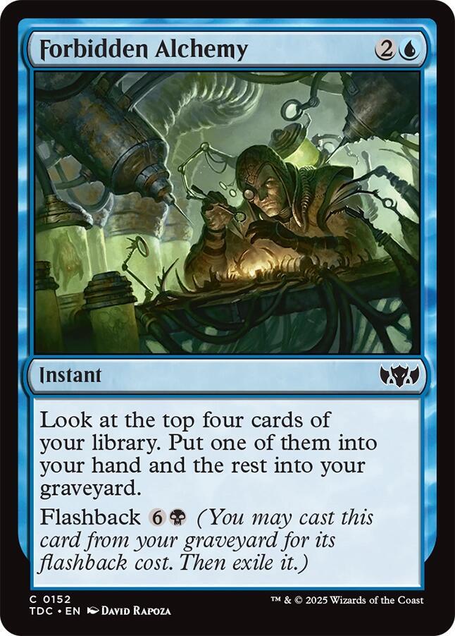 Forbidden Alchemy 152 card from Commander: Tarkir: Dragonstorm