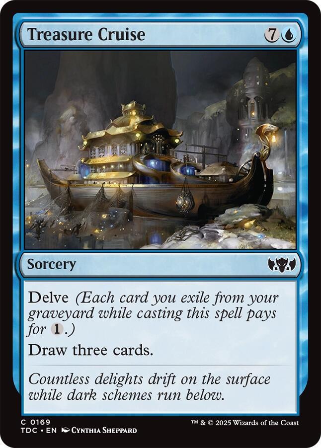 Treasure Cruise 169 card from Commander: Tarkir: Dragonstorm
