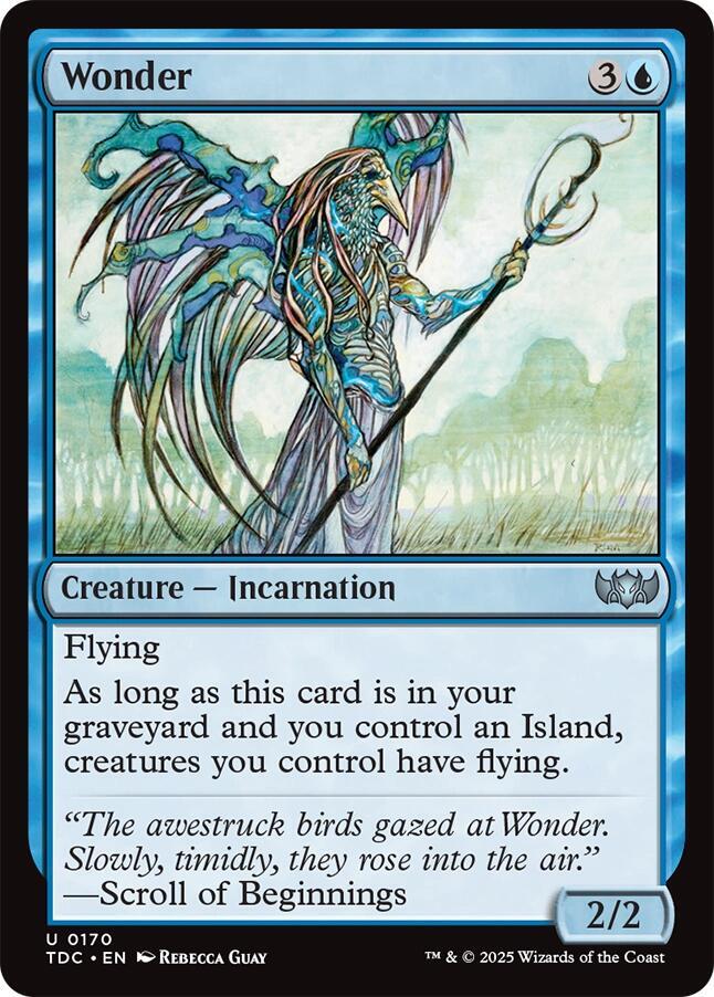 Wonder 170 card from Commander: Tarkir: Dragonstorm