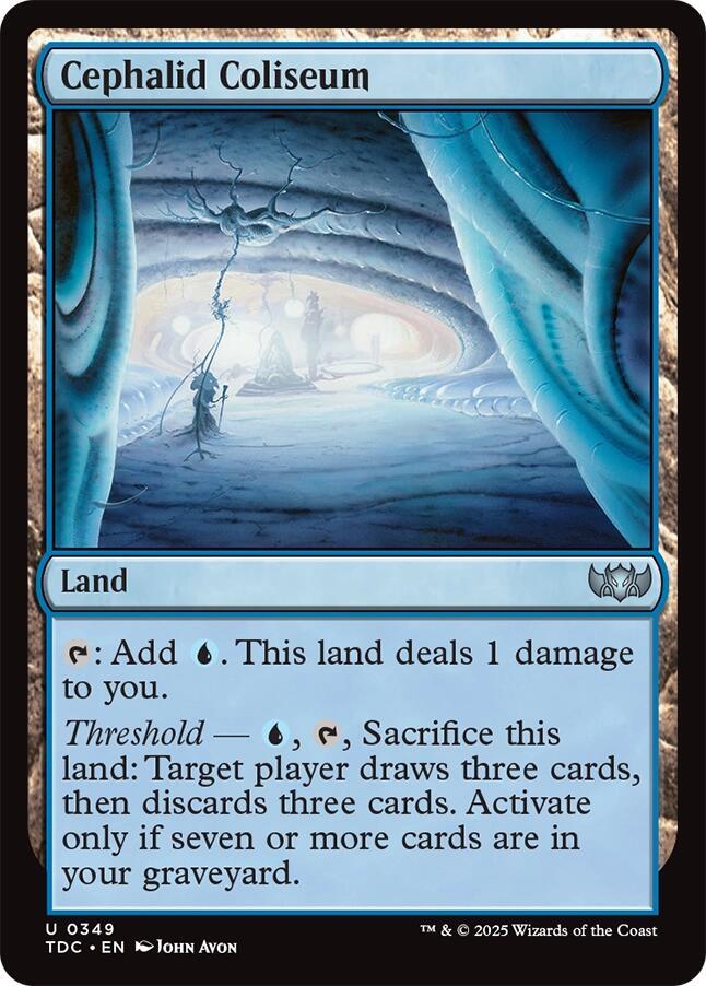 Cephalid Coliseum 349 card from Commander: Tarkir: Dragonstorm