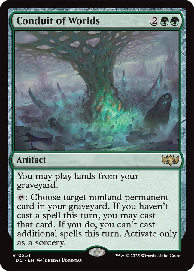 Conduit of Worlds 251 card from Commander: Tarkir: Dragonstorm