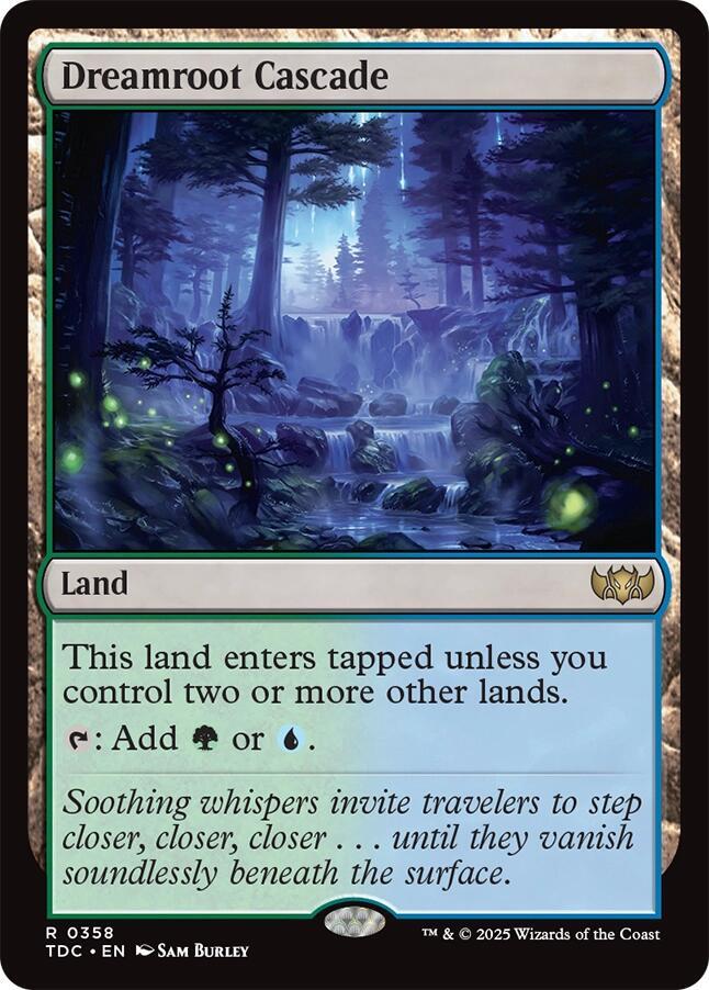 Dreamroot Cascade 358 card from Commander: Tarkir: Dragonstorm
