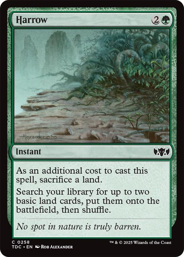 Harrow 258 card from Commander: Tarkir: Dragonstorm