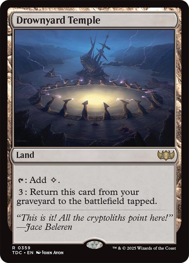 Drownyard Temple 359 card from Commander: Tarkir: Dragonstorm