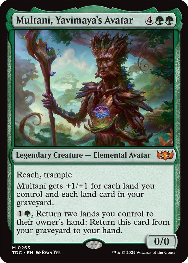 Multani, Yavimaya's Avatar 263 card from Commander: Tarkir: Dragonstorm