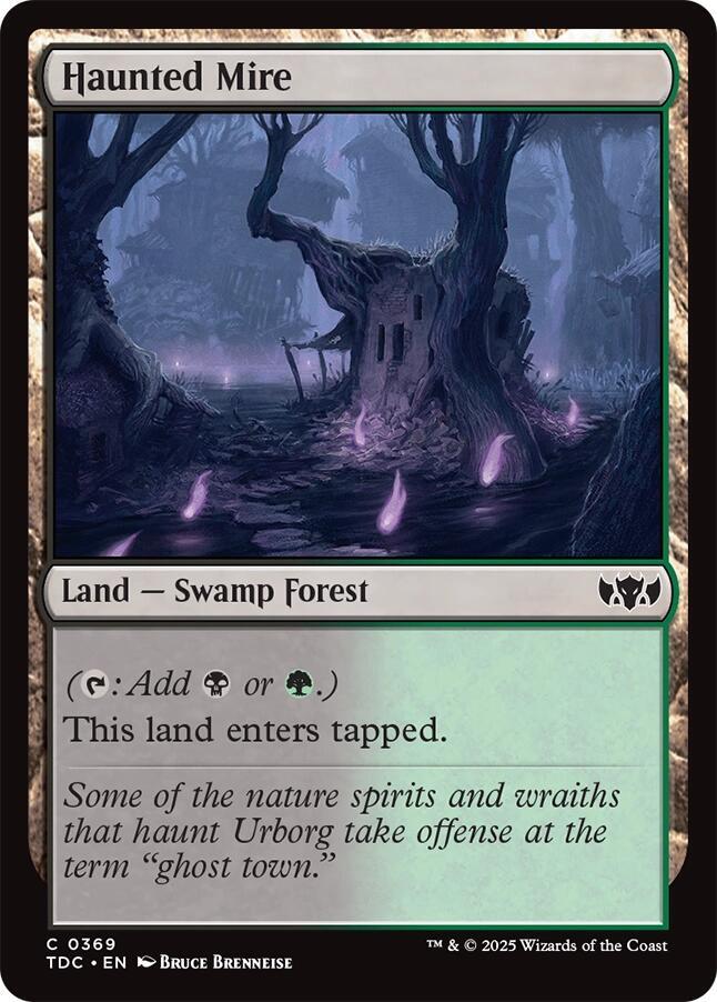 Haunted Mire 369 card from Commander: Tarkir: Dragonstorm