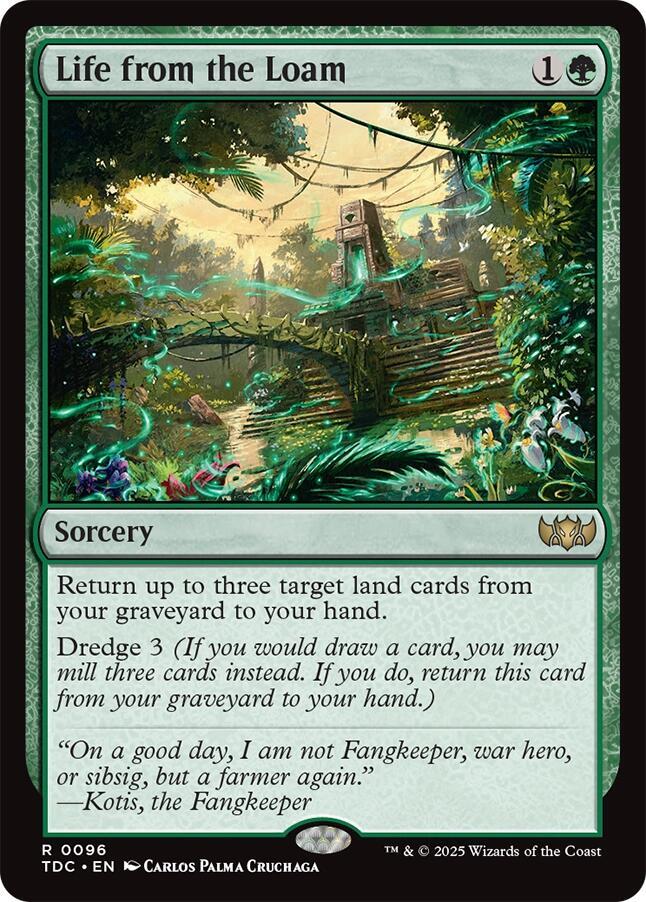 Life from the Loam 96 card from Commander: Tarkir: Dragonstorm