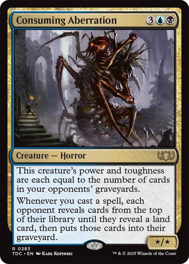 Consuming Aberration 283 card from Commander: Tarkir: Dragonstorm