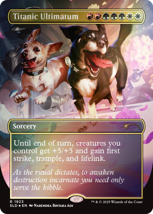 Titanic Ultimatum (Rainbow Foil) 1923 card from Secret Lair Drop Series