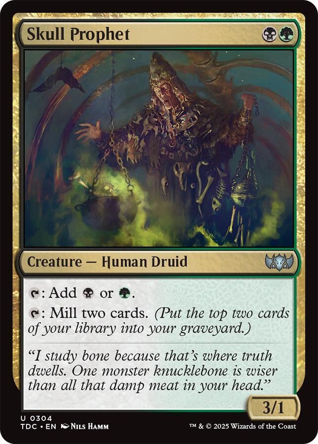 Skull Prophet 304 card from Commander: Tarkir: Dragonstorm