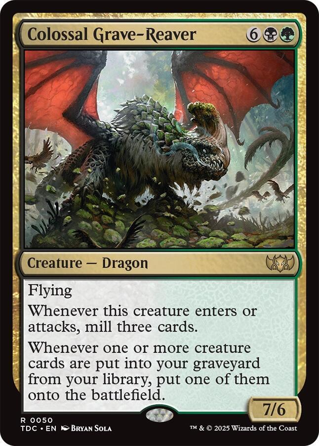 Colossal Grave-Reaver 50 card from Commander: Tarkir: Dragonstorm