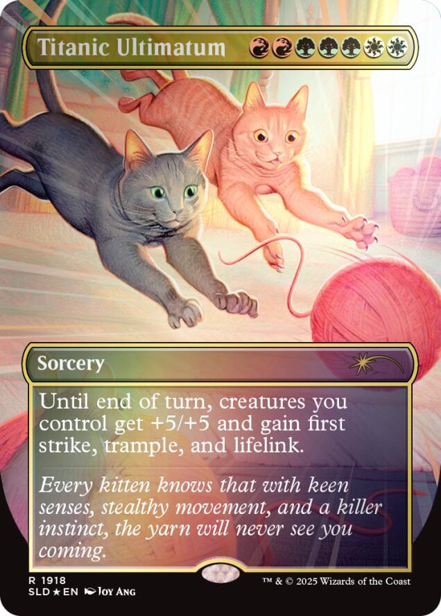 Titanic Ultimatum (Rainbow Foil) 1918 card from Secret Lair Drop Series