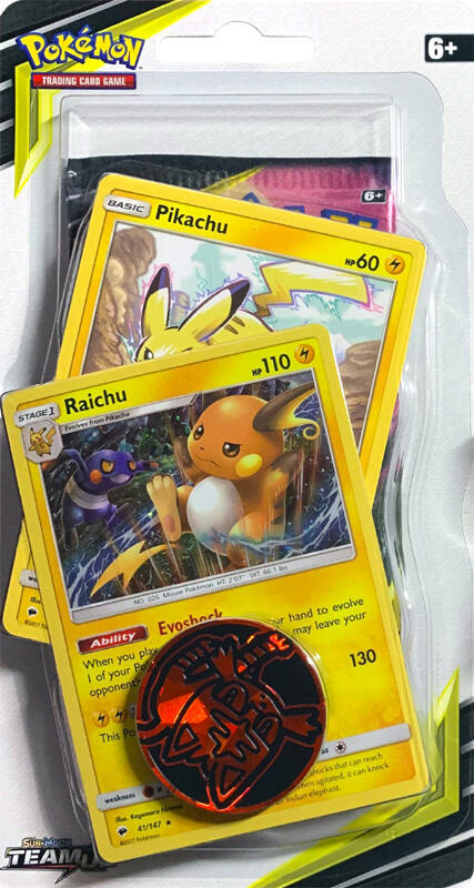 Team Up Premium Checklane Blister [Raichu] card from SM - Team Up