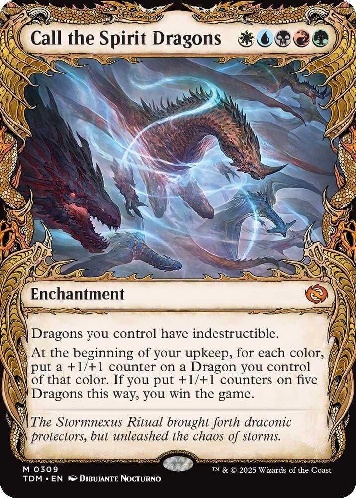 Call the Spirit Dragons (Showcase) 309 card from Tarkir: Dragonstorm