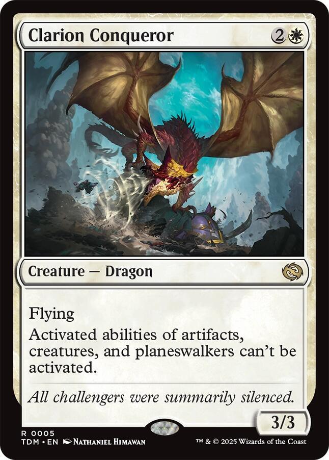 Clarion Conqueror 5 card from Tarkir: Dragonstorm