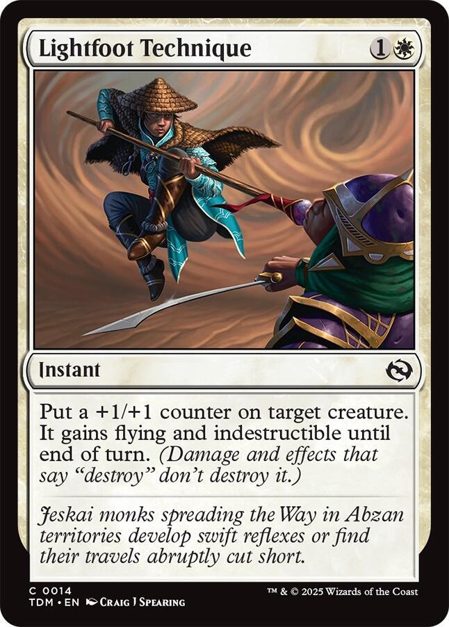Lightfoot Technique 14 card from Tarkir: Dragonstorm