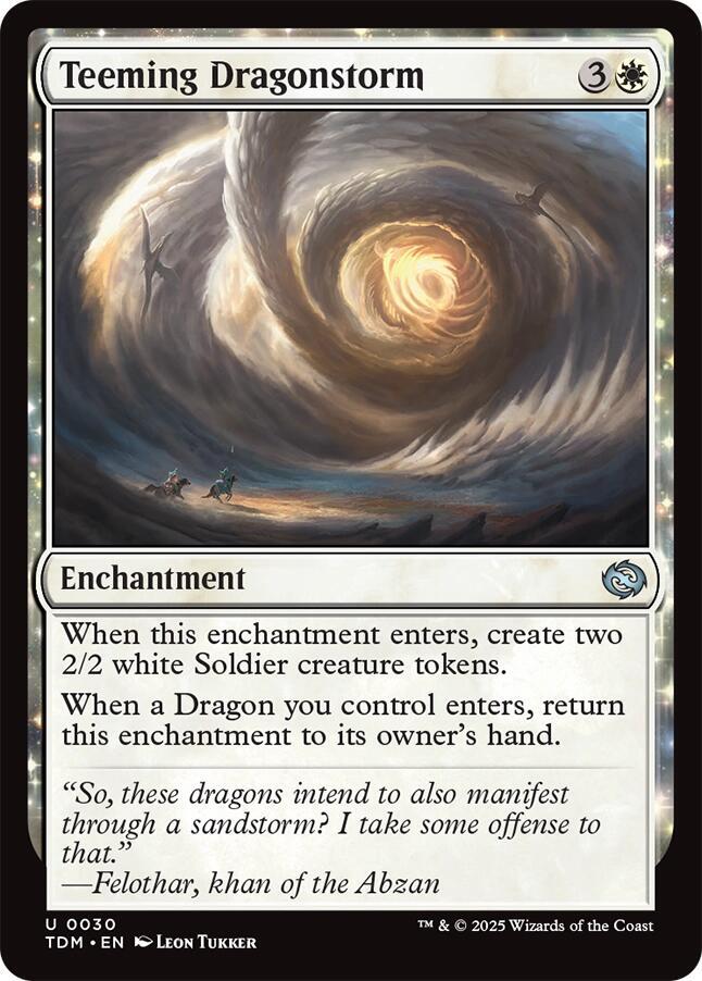 Teeming Dragonstorm 30 card from Tarkir: Dragonstorm