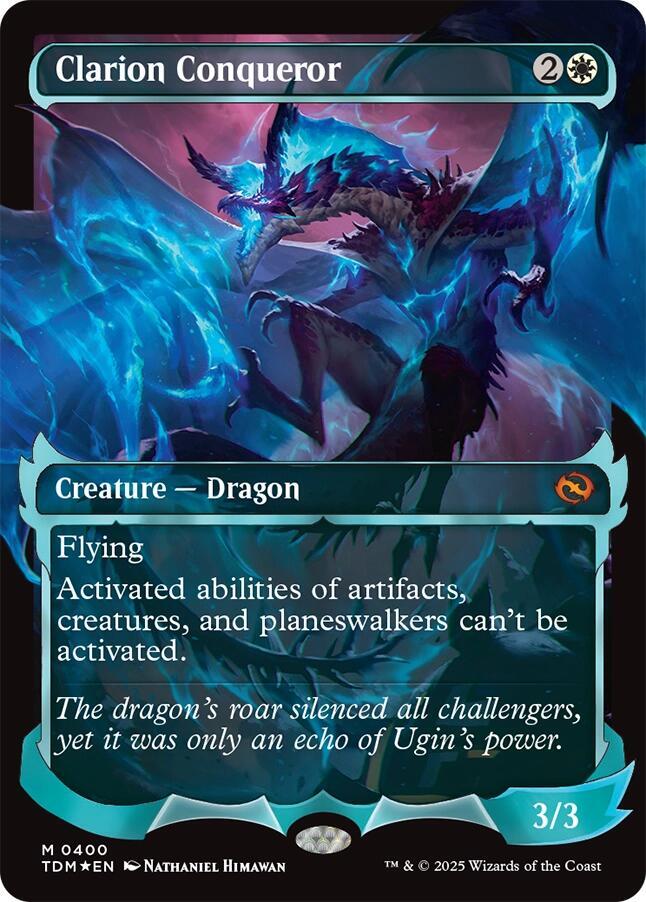 Clarion Conqueror (Showcase) 400 card from Tarkir: Dragonstorm
