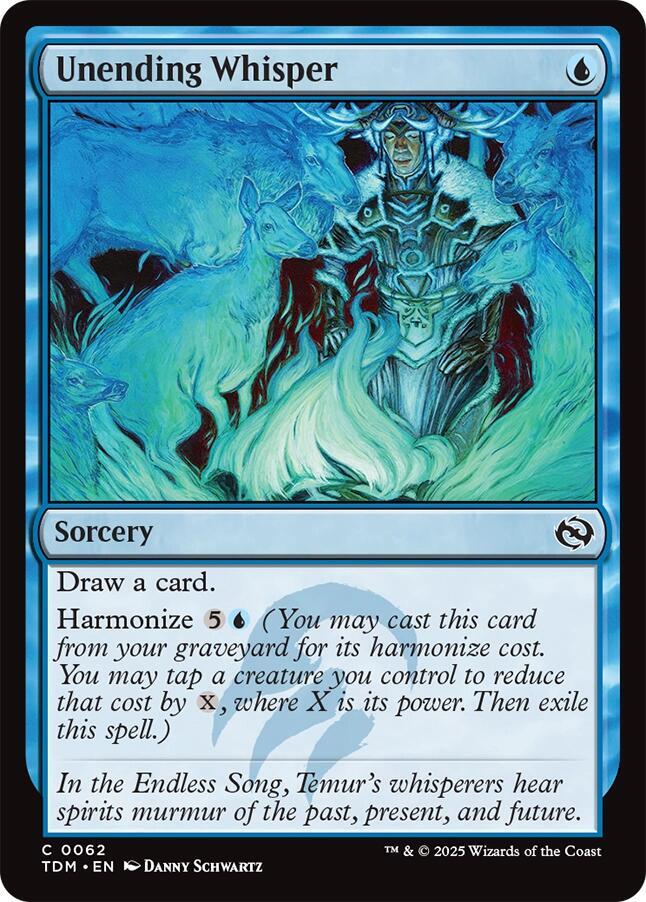 Unending Whisper 62 card from Tarkir: Dragonstorm