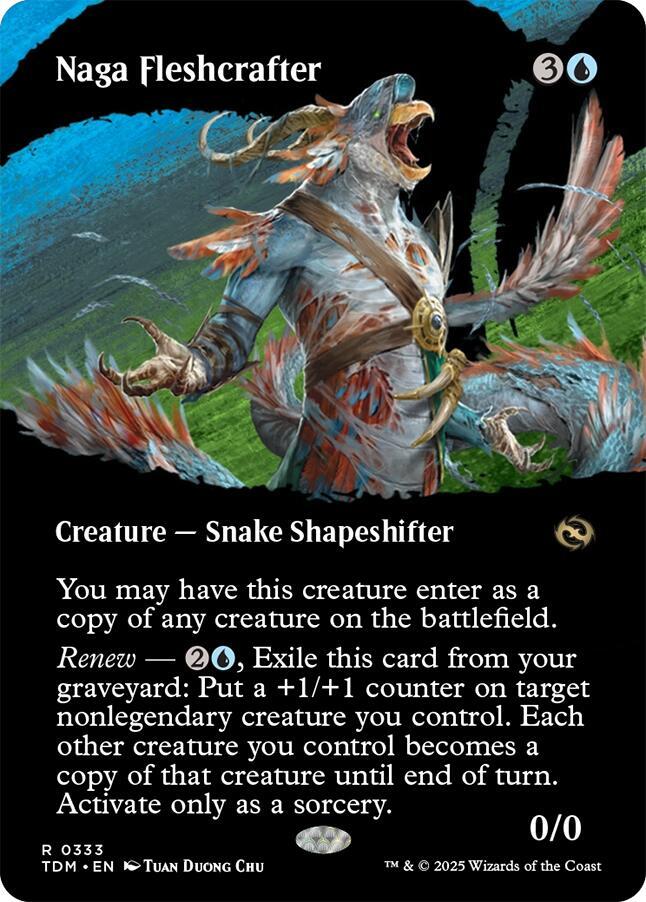 Naga Fleshcrafter (Borderless) 333 card from Tarkir: Dragonstorm