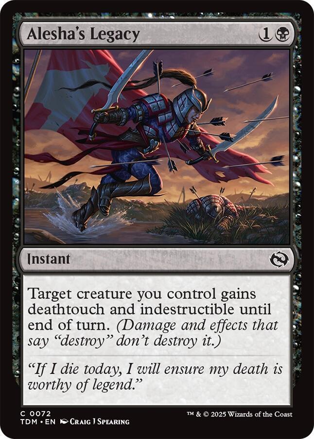 Alesha's Legacy 72 card from Tarkir: Dragonstorm