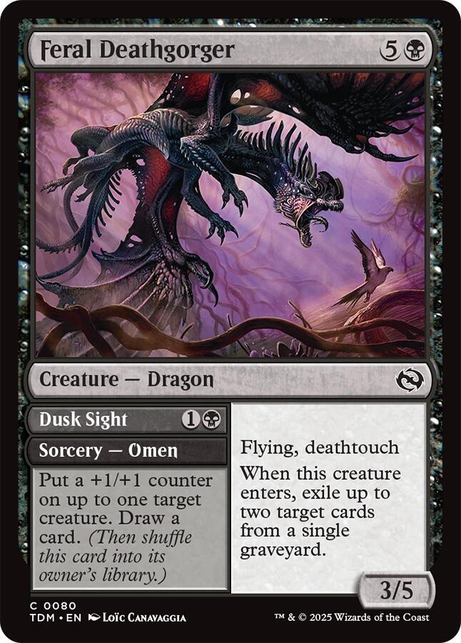 Feral Deathgorger 80 card from Tarkir: Dragonstorm