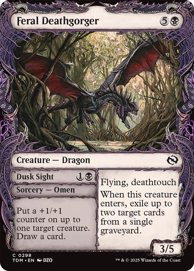 Feral Deathgorger (Showcase) 298 card from Tarkir: Dragonstorm