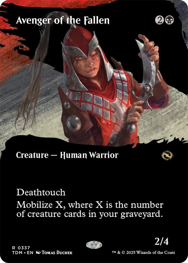 Avenger of the Fallen (Borderless) 337 card from Tarkir: Dragonstorm