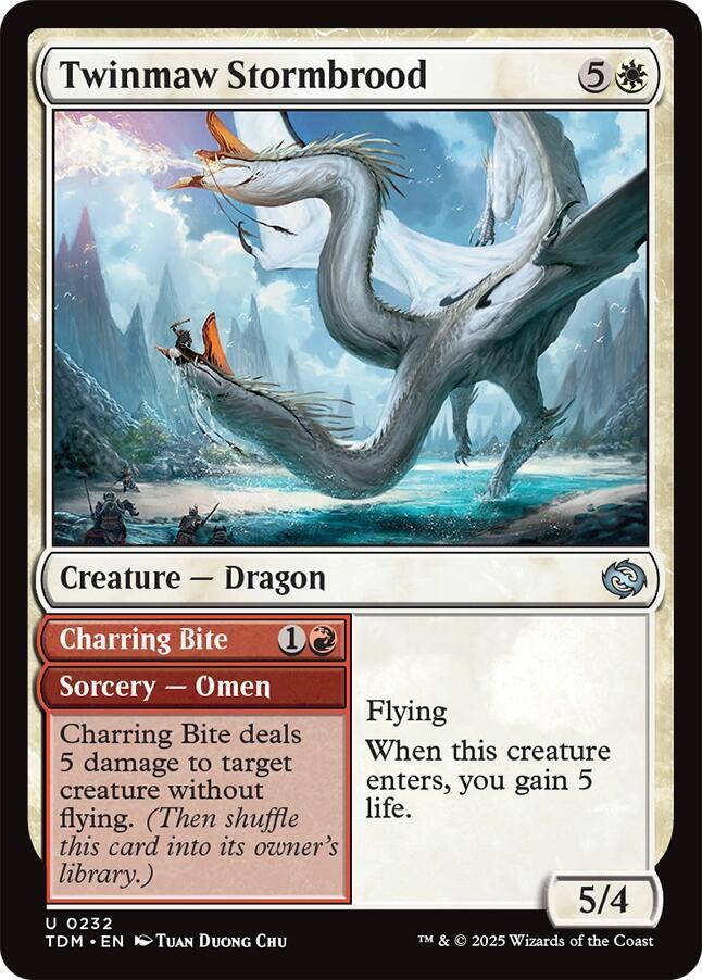 Twinmaw Stormbrood 232 card from Tarkir: Dragonstorm