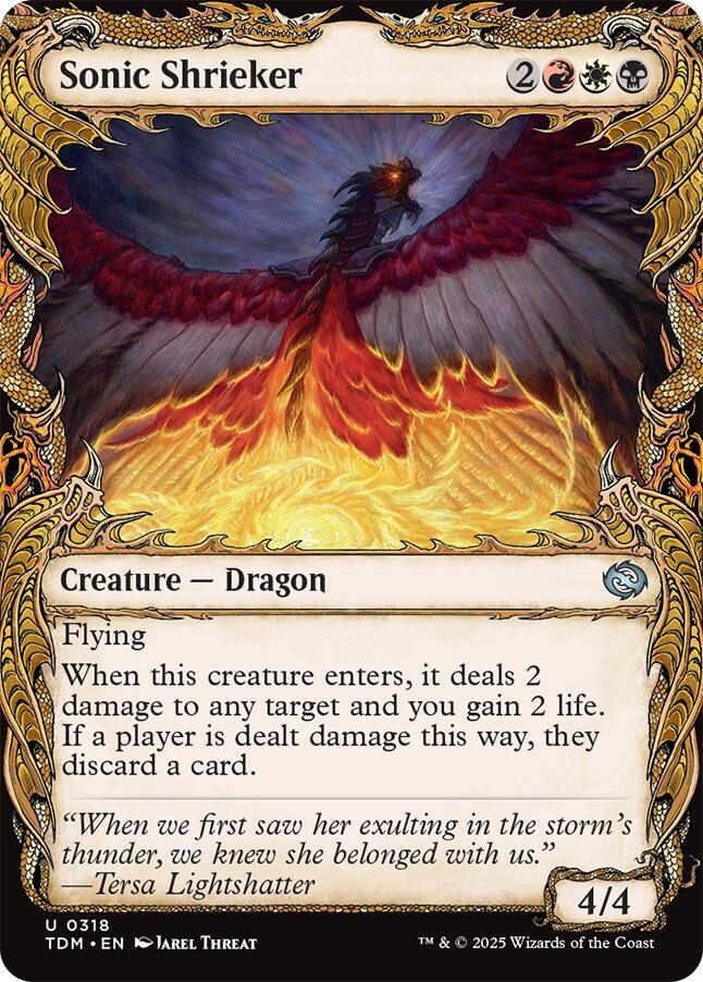 Sonic Shrieker (Showcase) 318 card from Tarkir: Dragonstorm
