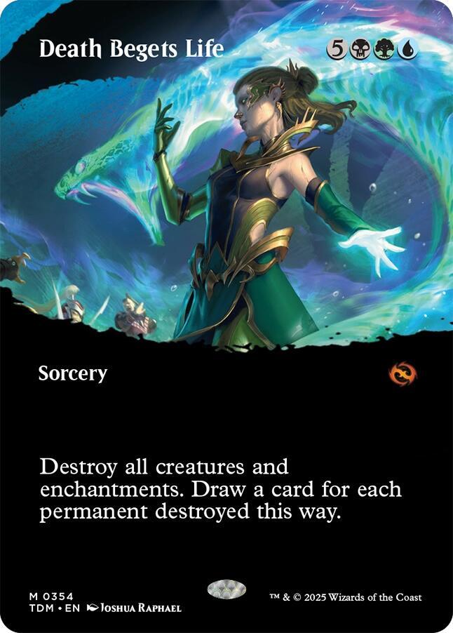 Death Begets Life (Borderless) 354 card from Tarkir: Dragonstorm