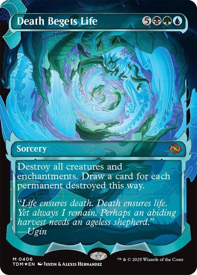 Death Begets Life (Showcase) 406 card from Tarkir: Dragonstorm