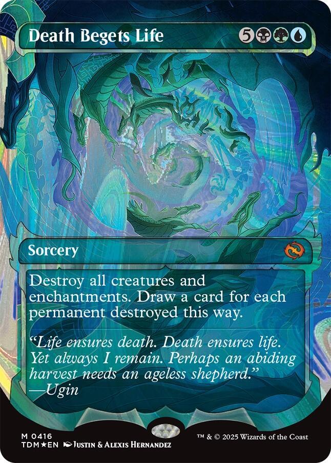 Death Begets Life (Showcase) (Halo Foil) 416 card from Tarkir: Dragonstorm