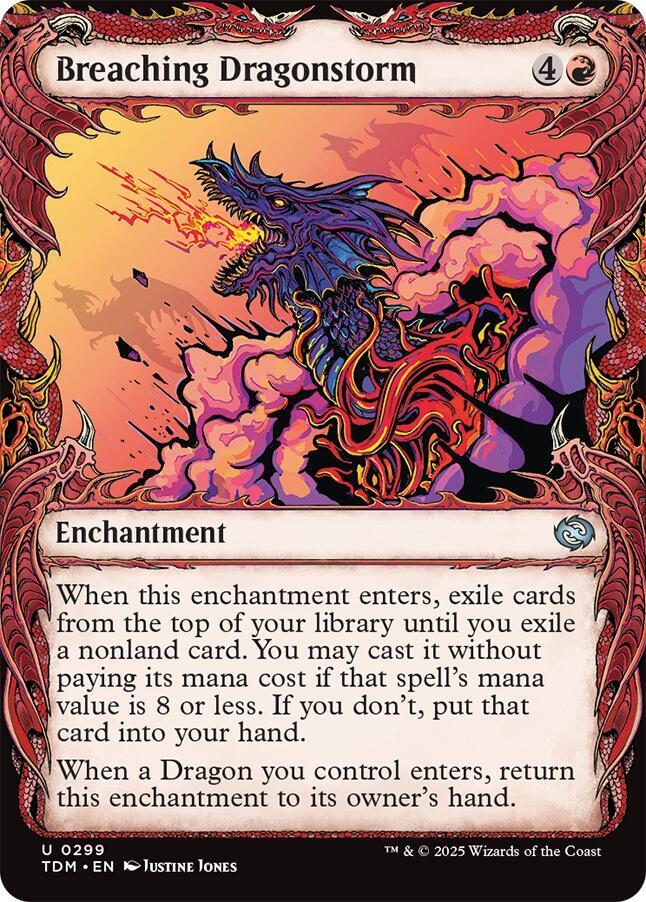Breaching Dragonstorm (Showcase) 299 card from Tarkir: Dragonstorm