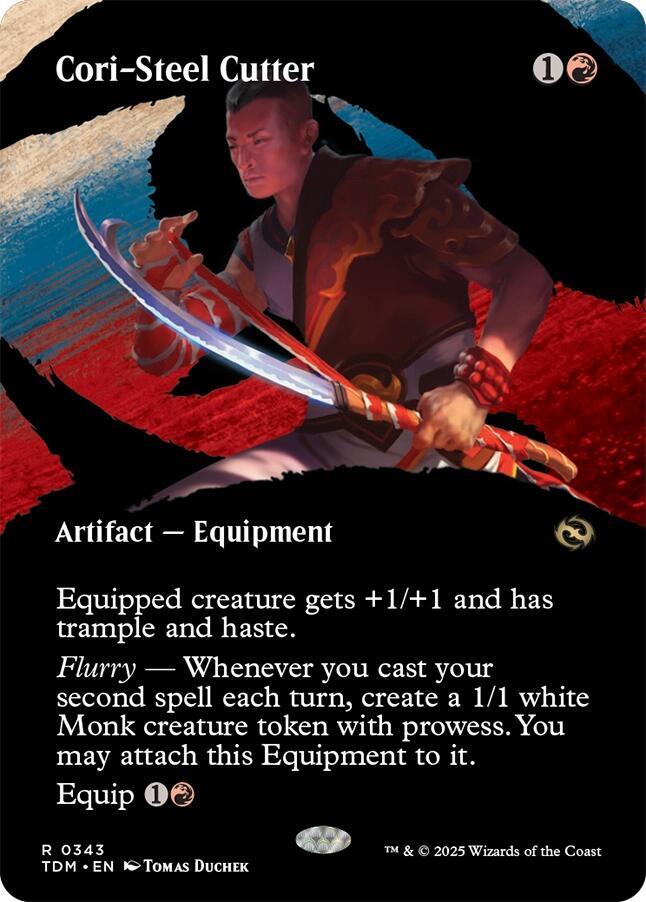 Cori-Steel Cutter (Borderless) 343 card from Tarkir: Dragonstorm