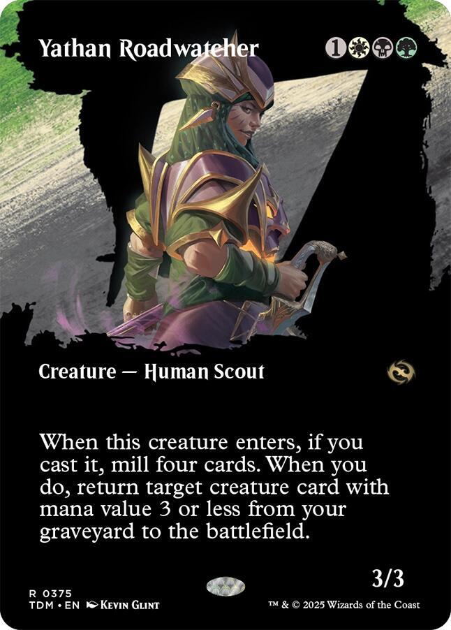 Yathan Roadwatcher (Borderless) 375 card from Tarkir: Dragonstorm
